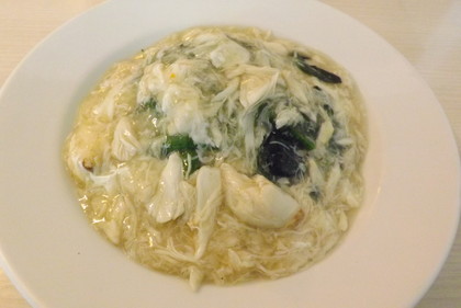 蟹肉扒波菜（ほうれん草のカニあんかけ）